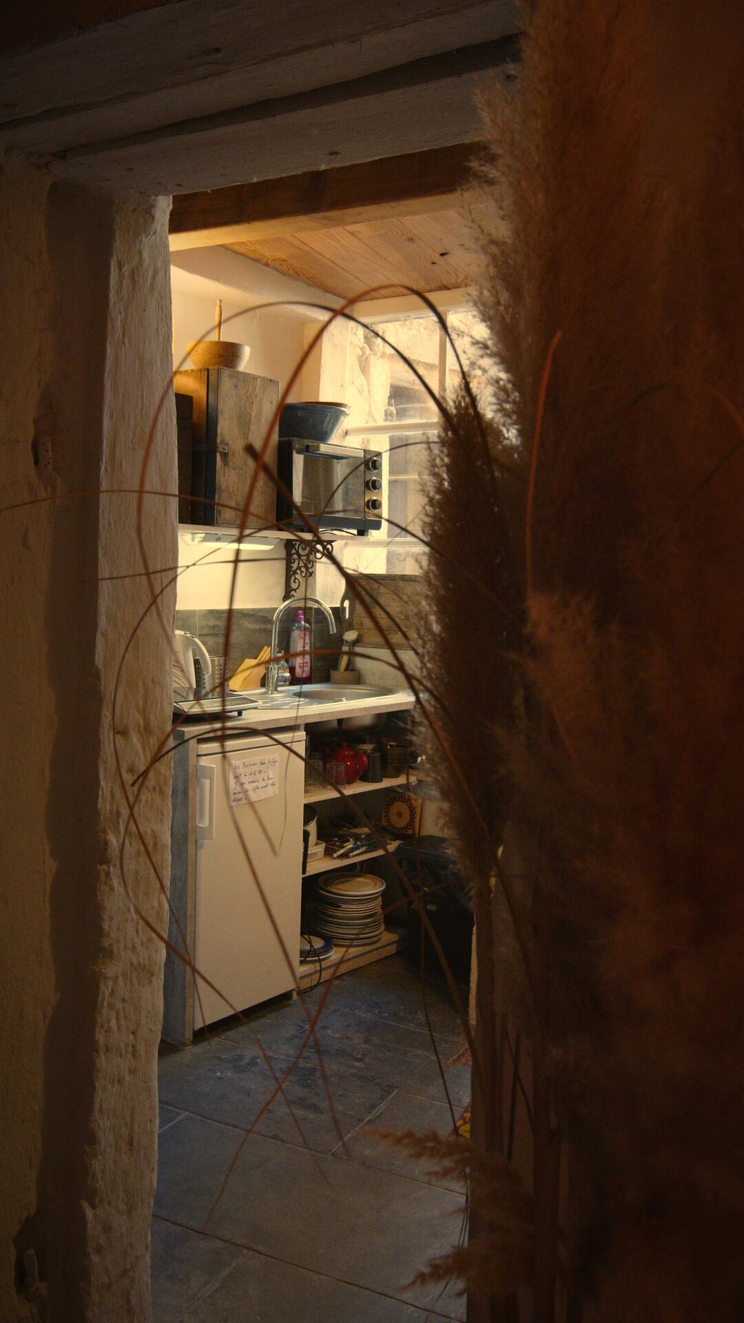 Kitchenette équipée pour les hôtes