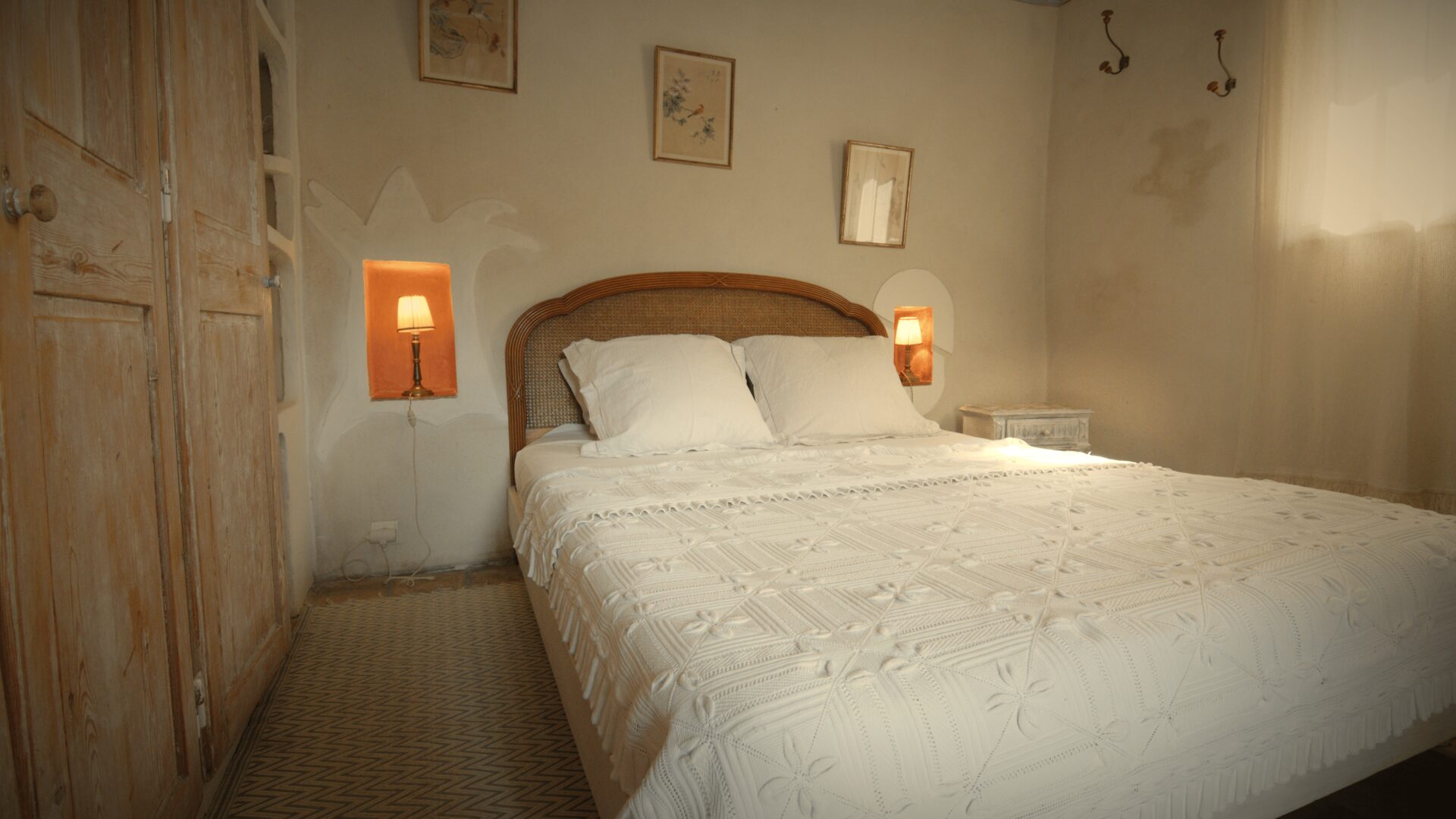 Chambre Bleue — grand lit double