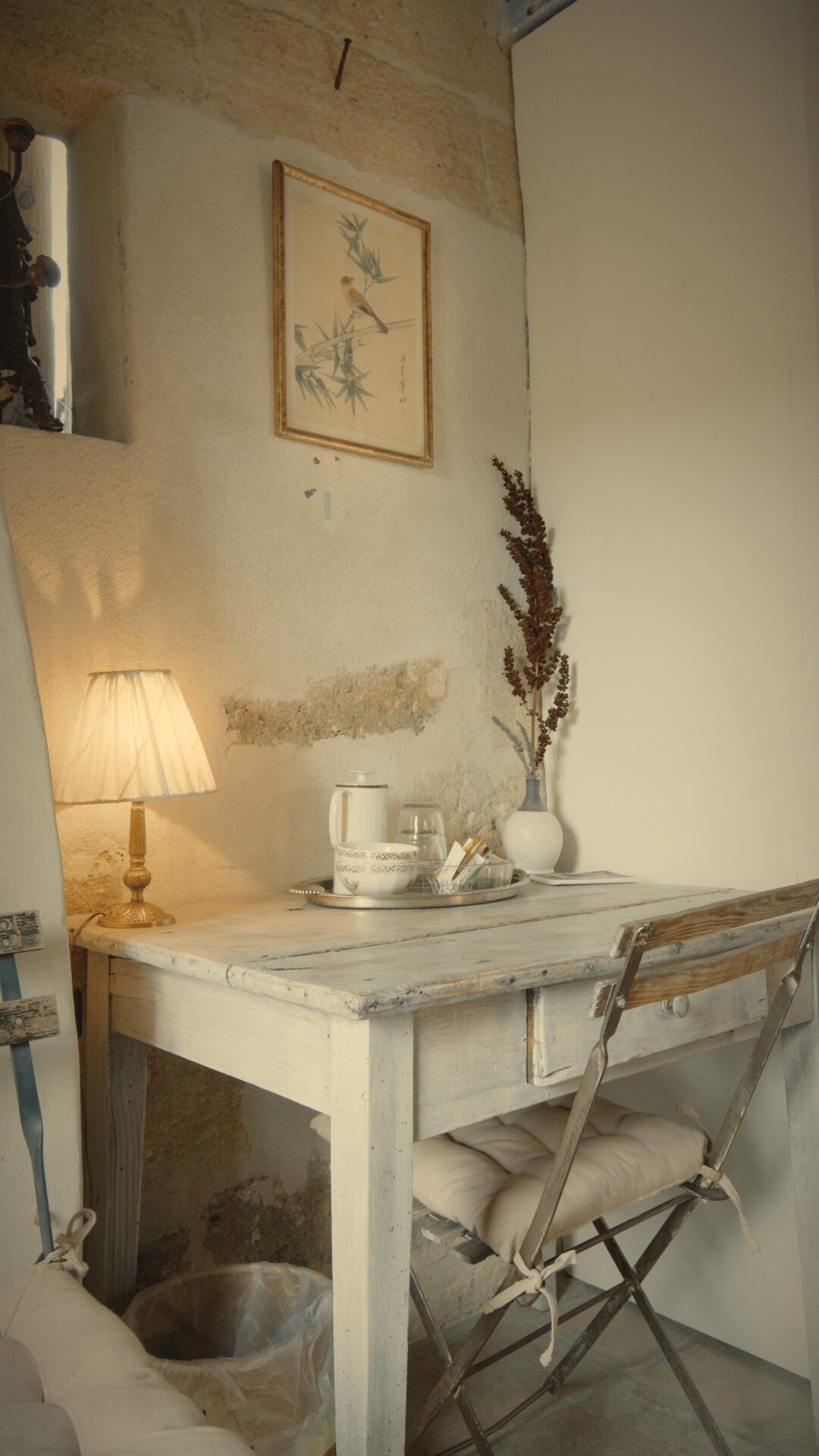 Bureau de travail dans la Chambre Bleue